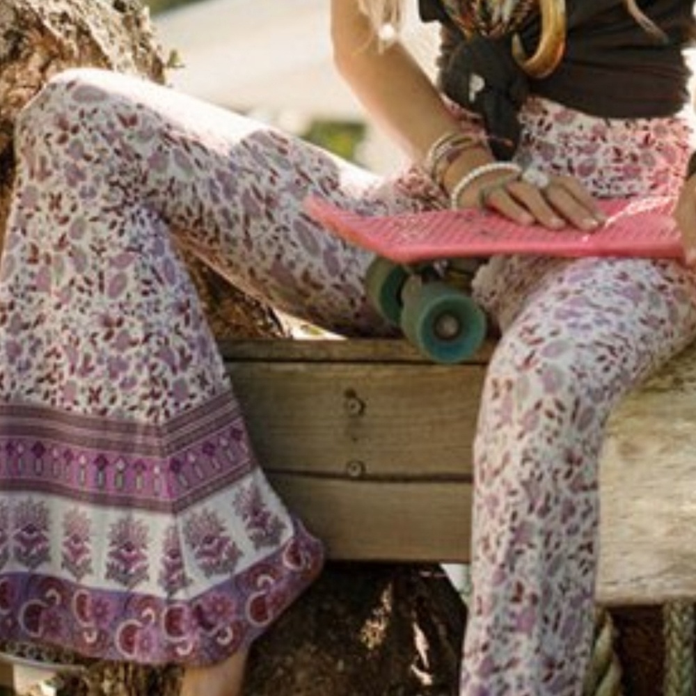 Boho style drawstring gypsy pants